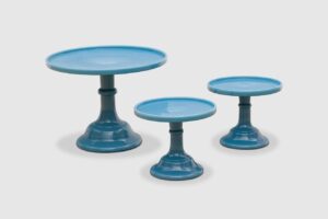 Slate Blue Cake Stands